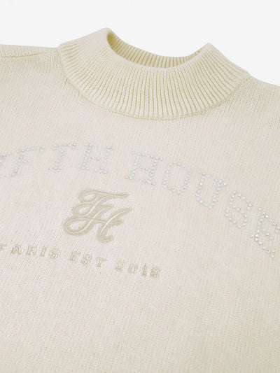 Sweater jiles strass FH-7-714-2505 Cream