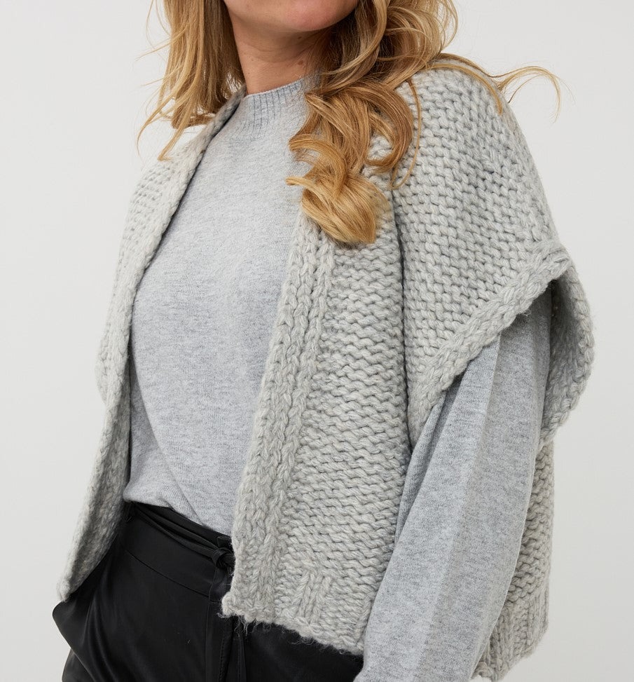Gilet cardigan F25.07500W25 Light grey