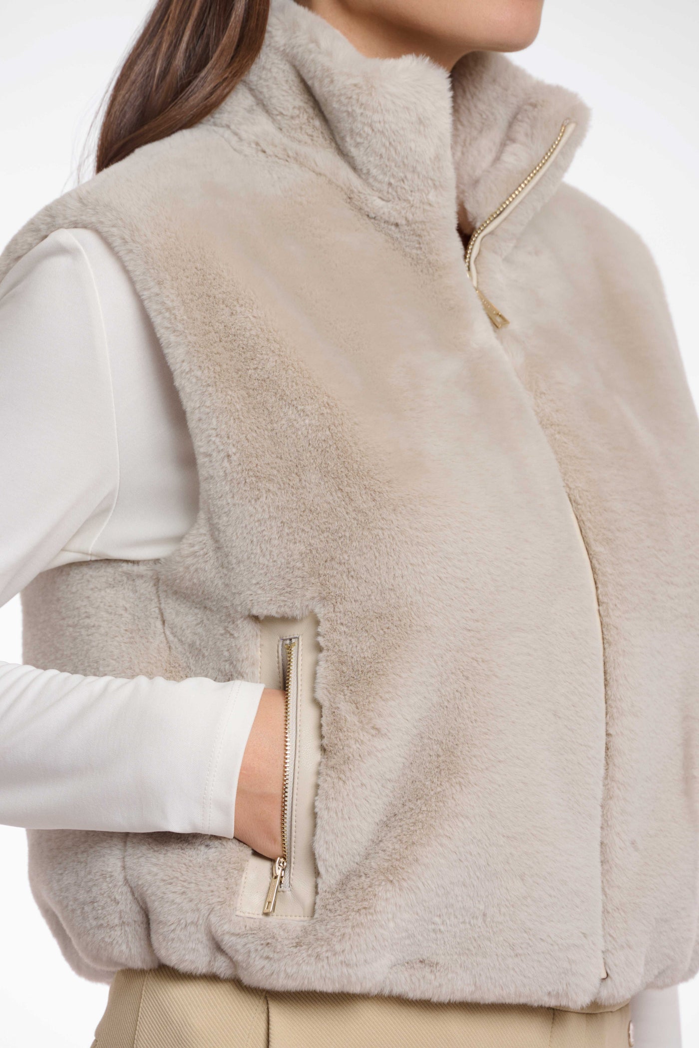 Gilet faux fur  Nikki.7002511 Birch