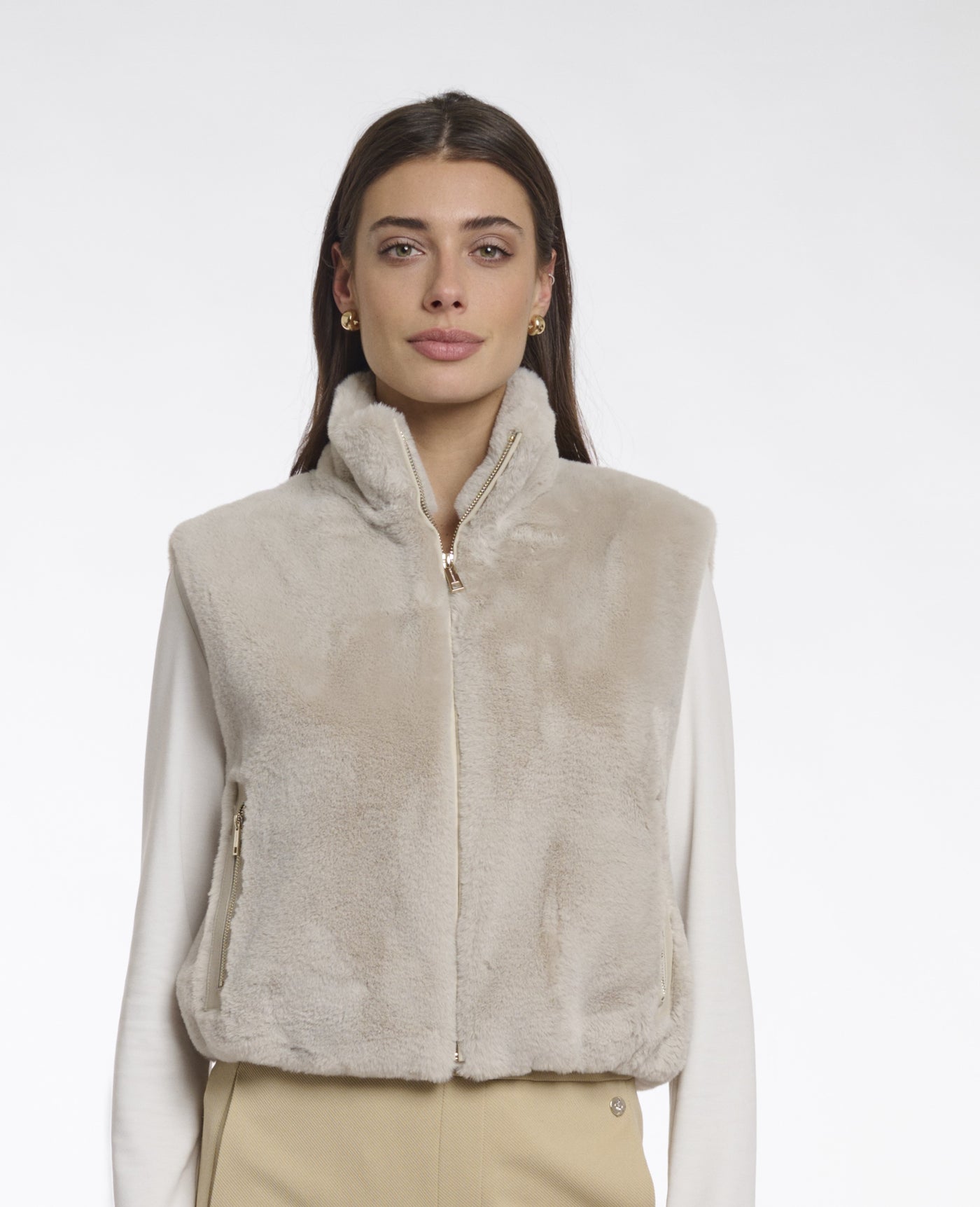 Gilet faux fur  Nikki.7002511 Birch