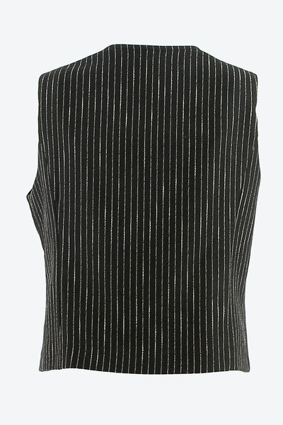 Gilet stripe 843075 Noir