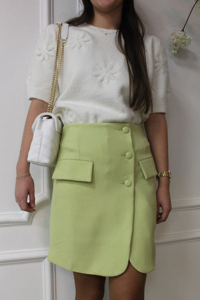 Skirt overslag 3985 Green