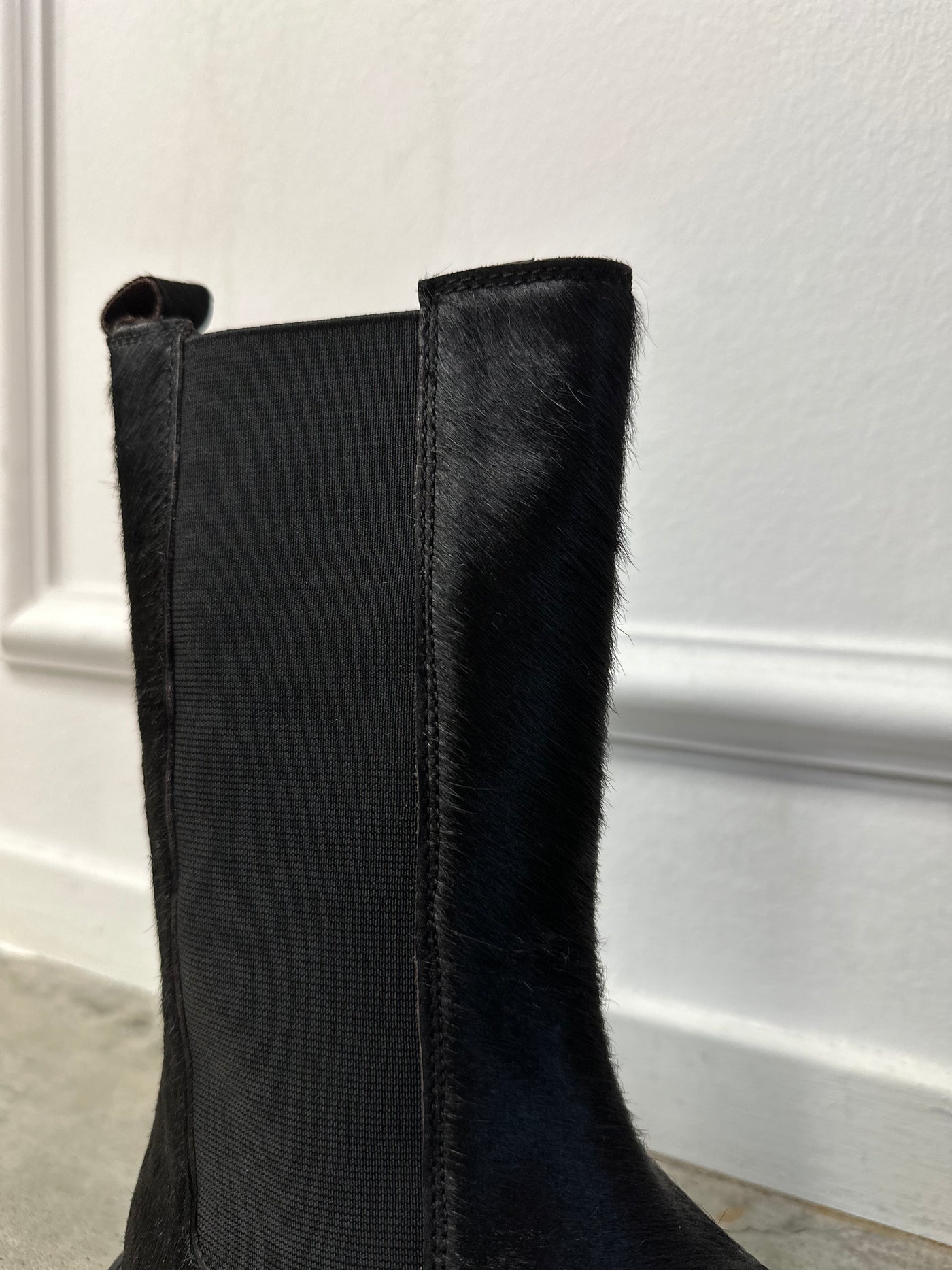 Boots pony D1987 Zwart
