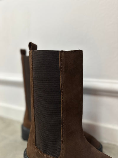 Boots suede D2987 Bruin