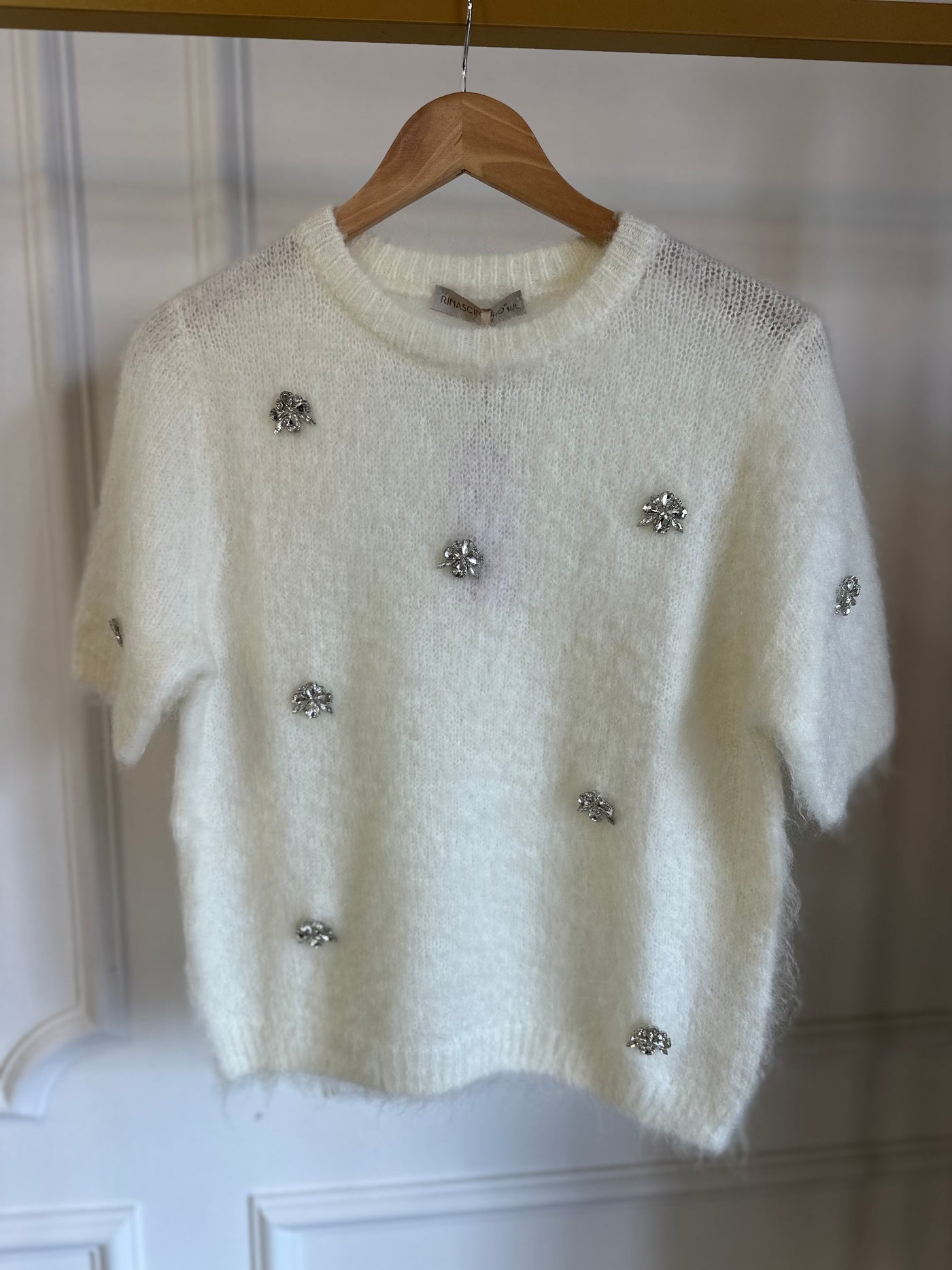 Trui rina girocollo CFM0012059003 White creme
