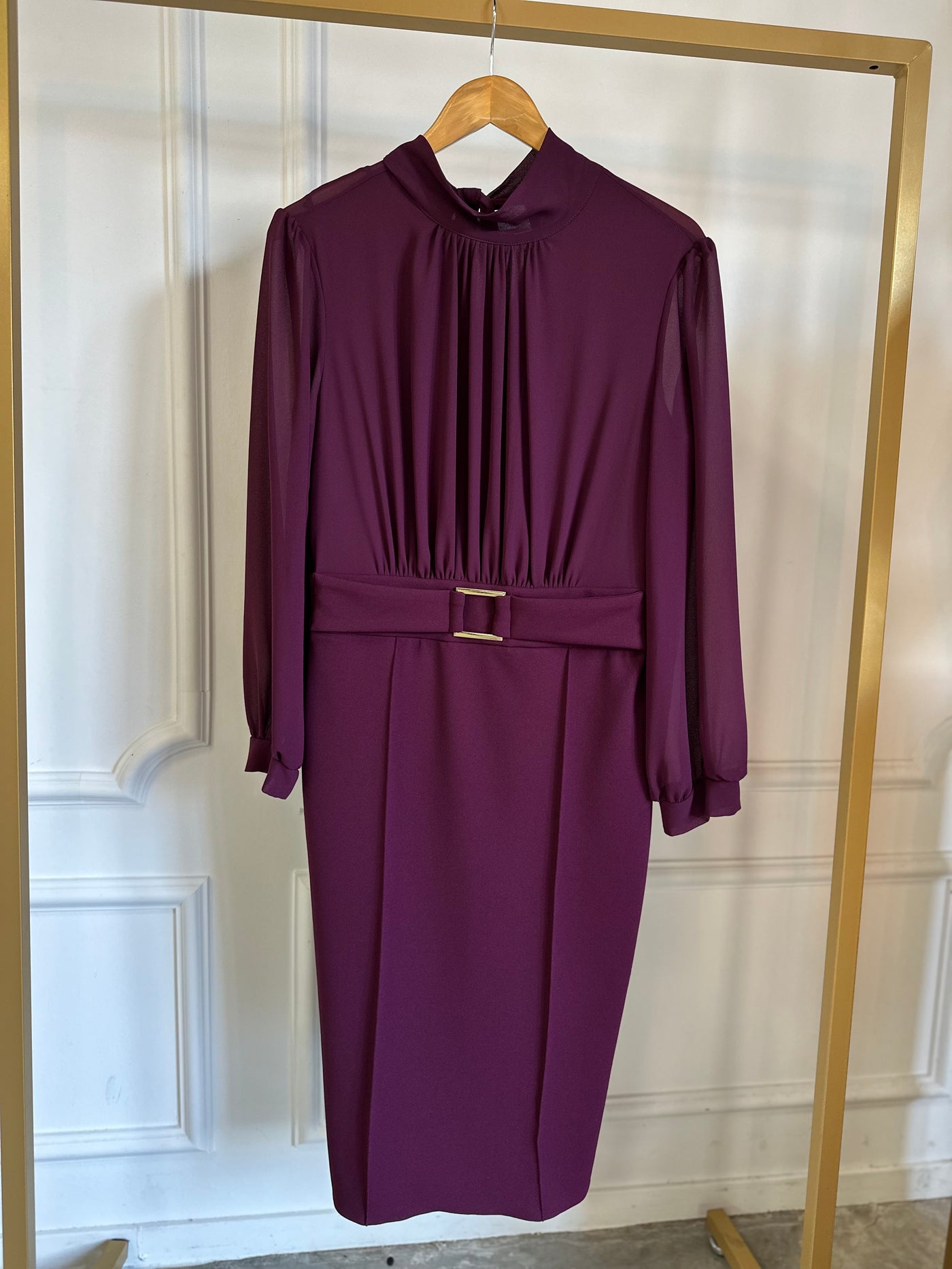 Dress rewi abi tubino CFC0125657003 Bordeaux rosso