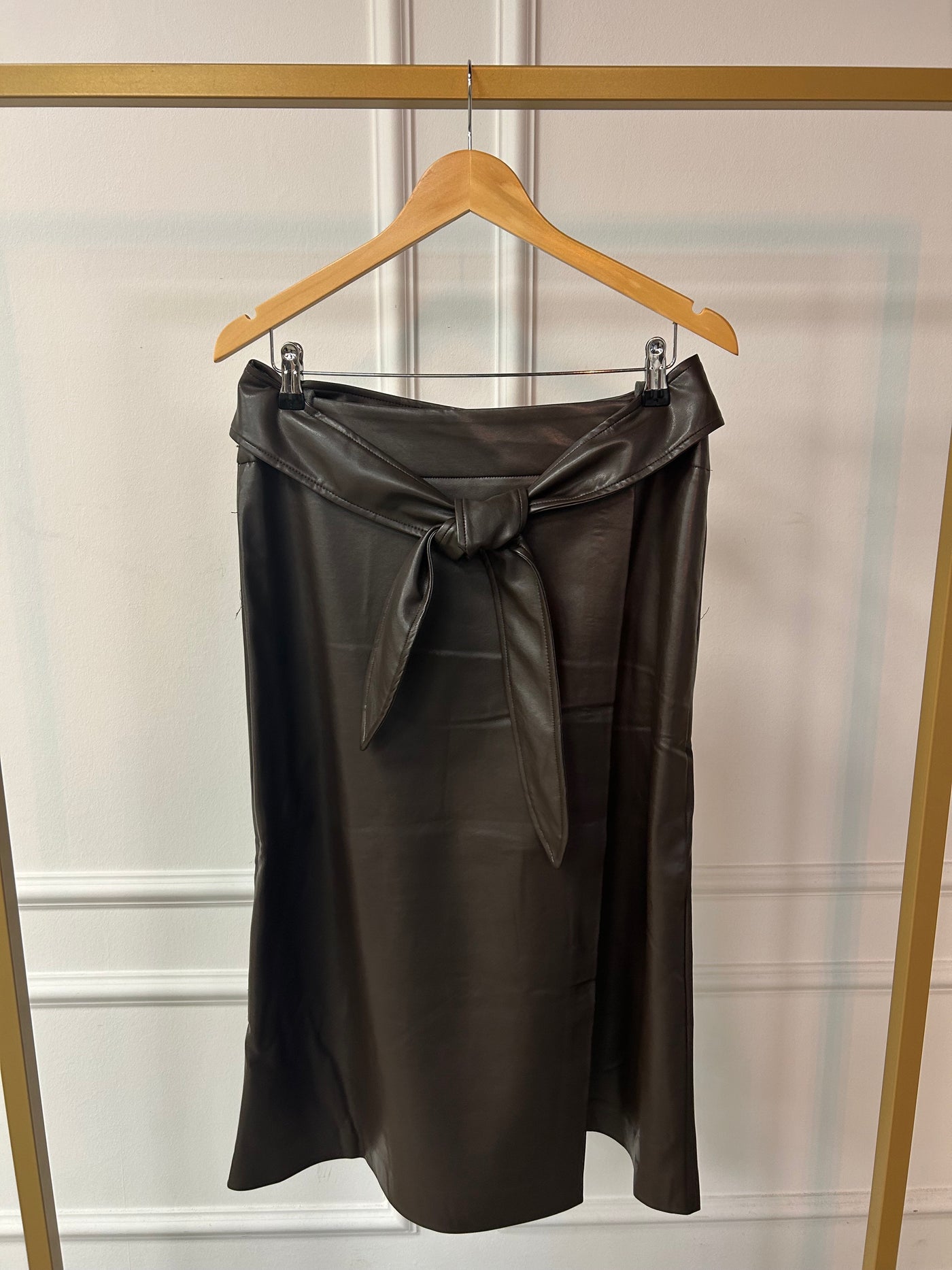 Rok leather EX23-25904 Donkerbruin