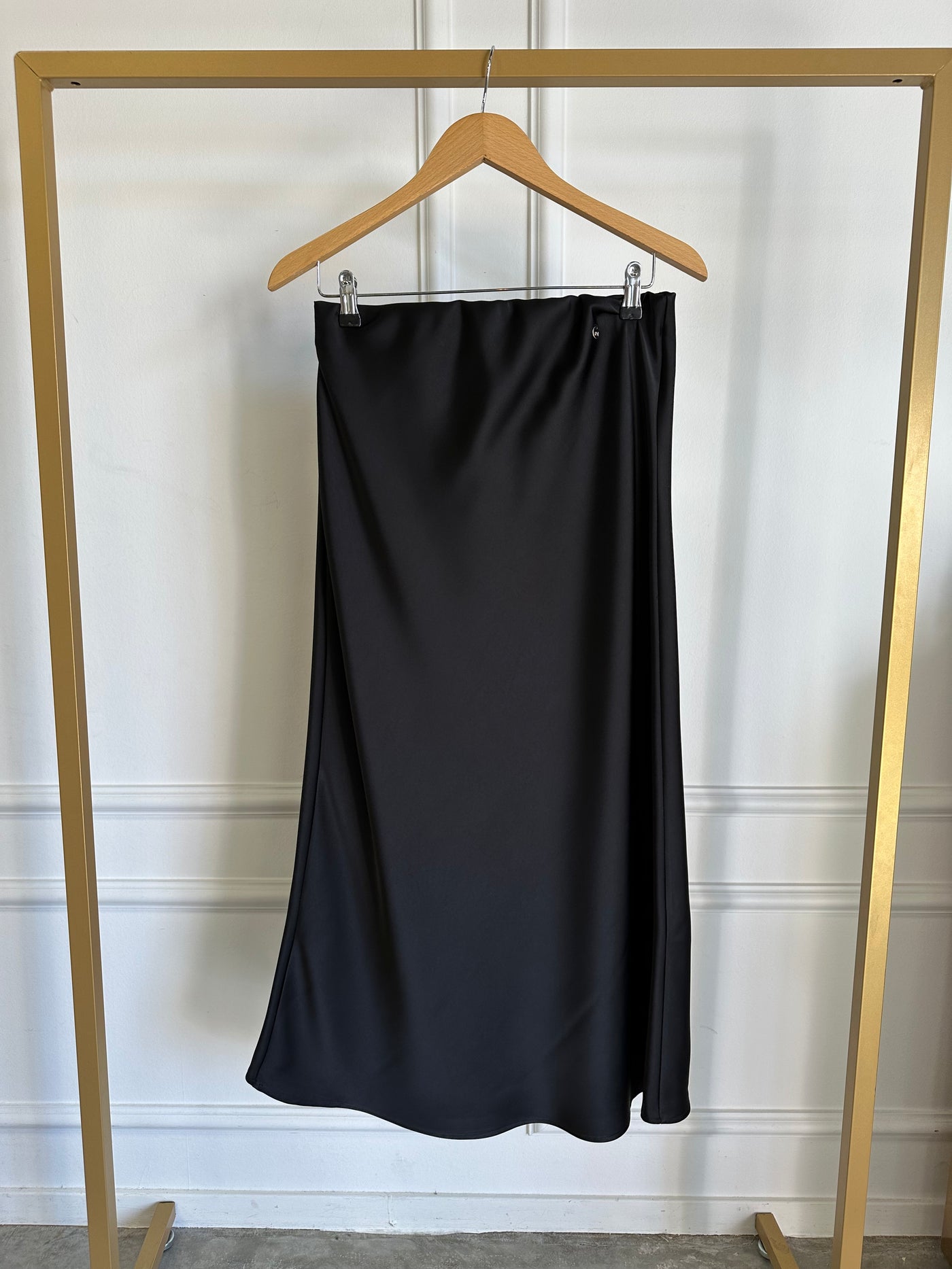 Skirt maxi satin CFC0122938003 Nero