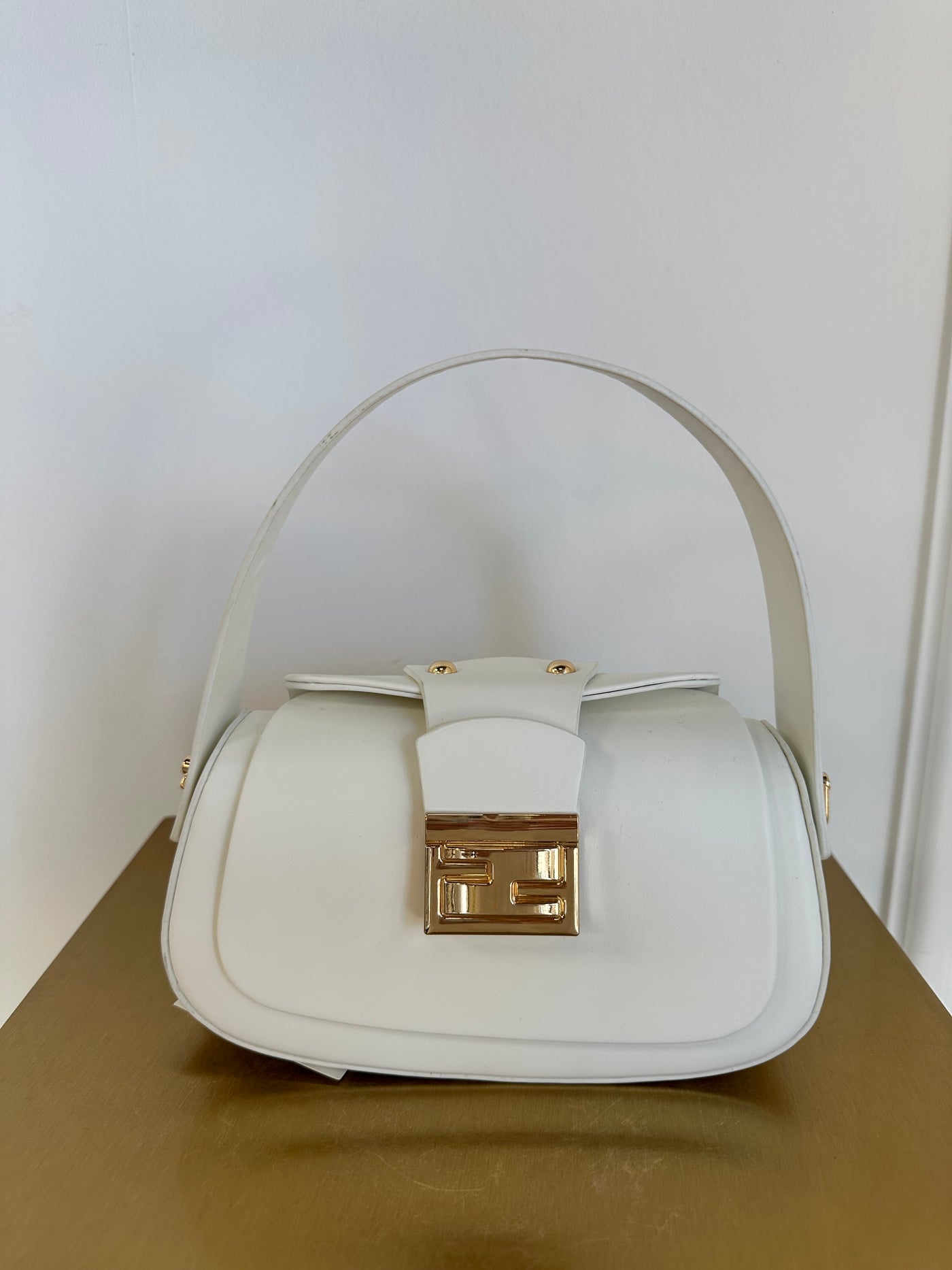 Bag gold detail YL-26005-1 Wit
