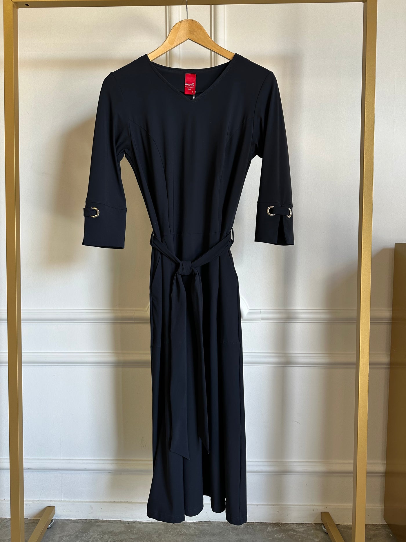 Jurk zwierig eye-lets  SC.ABITO.085 Navy