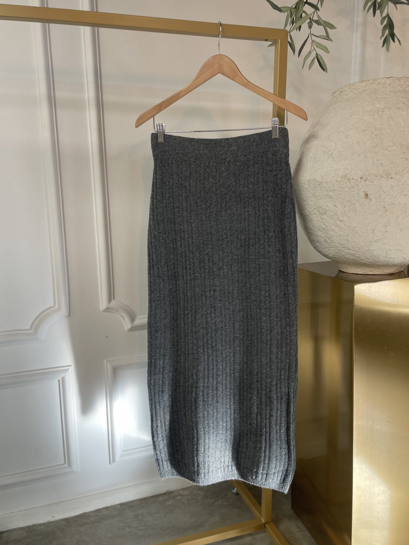 Skirt gebreid SC233217 Grey