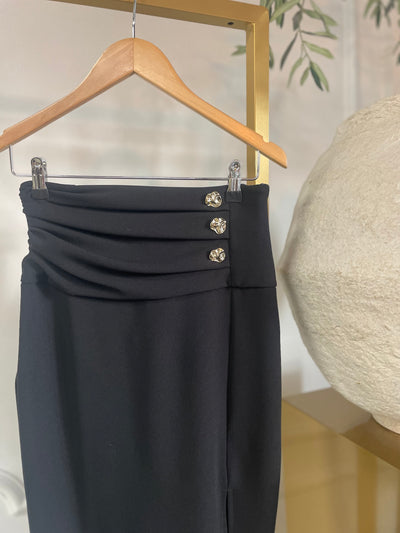 Skirt gonna tubino spacco CFC0020159002 Nero