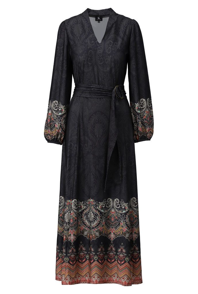 Jurk maxi met design B304 Black