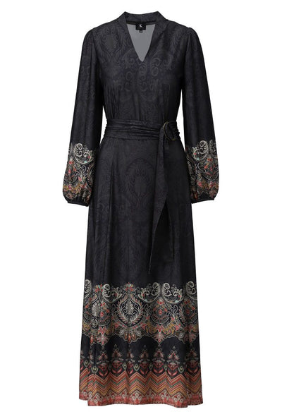 Jurk maxi met design B304 Black
