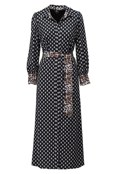 Jurk maxi print B324 Black