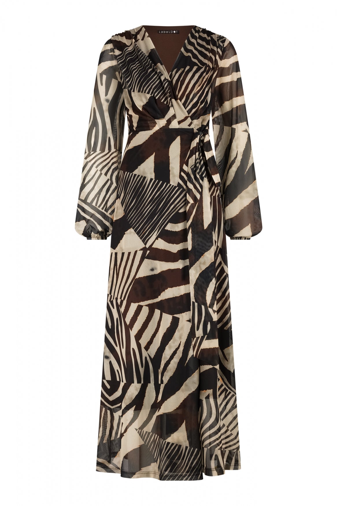 Jurk sophia 2523000 Bruin multi