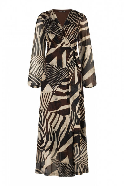 Jurk sophia 2523000 Bruin multi