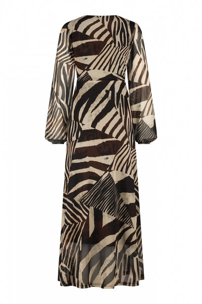 Jurk sophia 2523000 Bruin multi