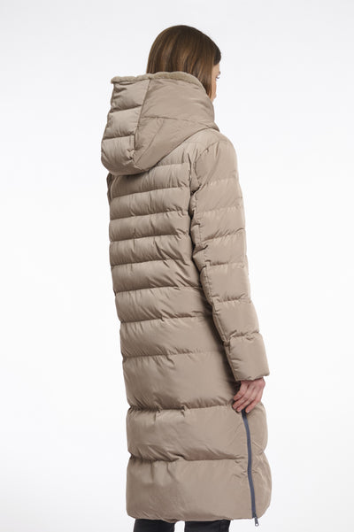 Coat long padded  keilafur.7002511 Toffee