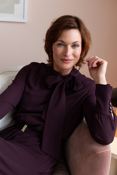 Dress lena lena-23 Aubergine