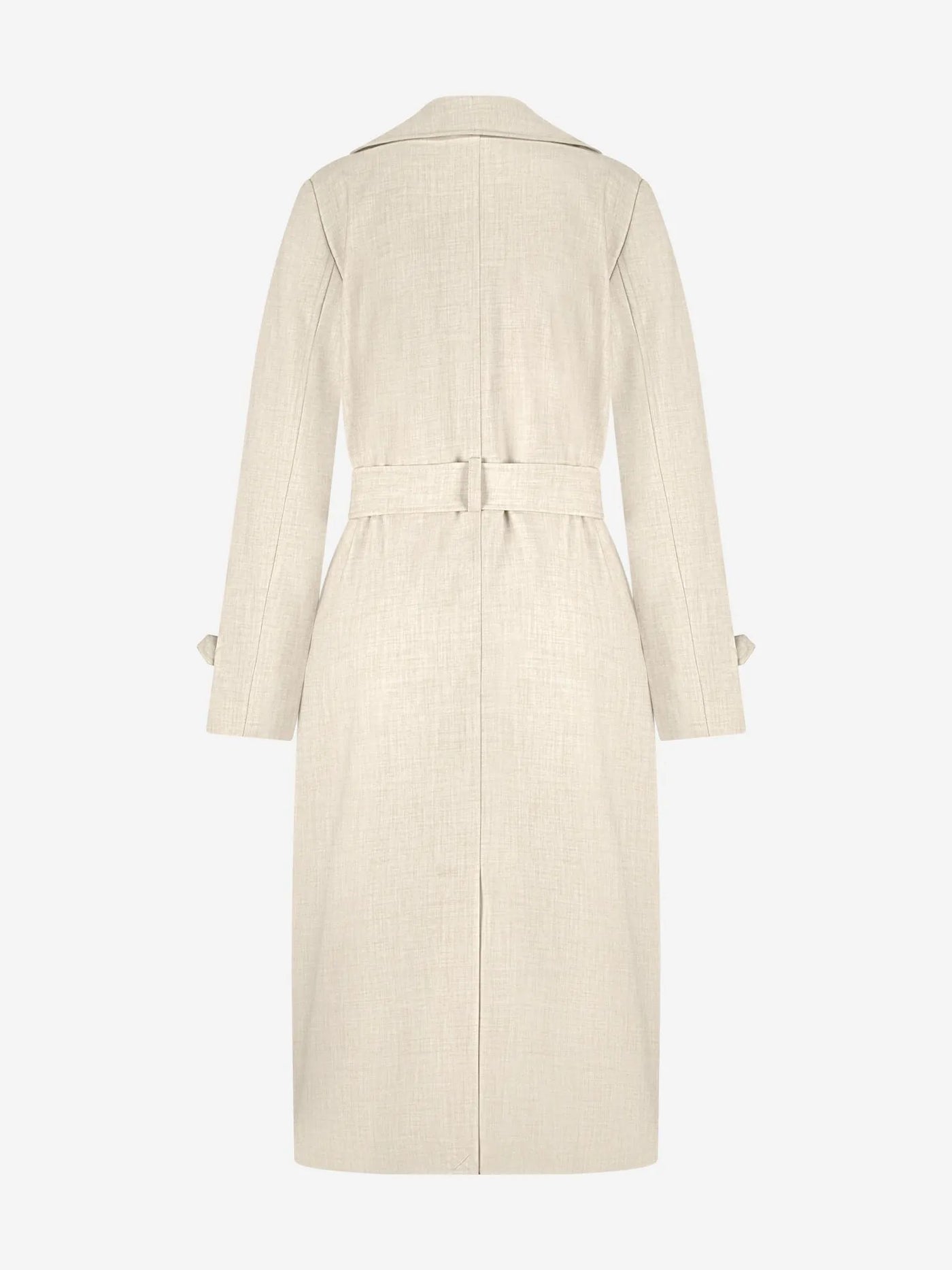 Trenchcoat ilyno melange N-4-069-2502 Cream