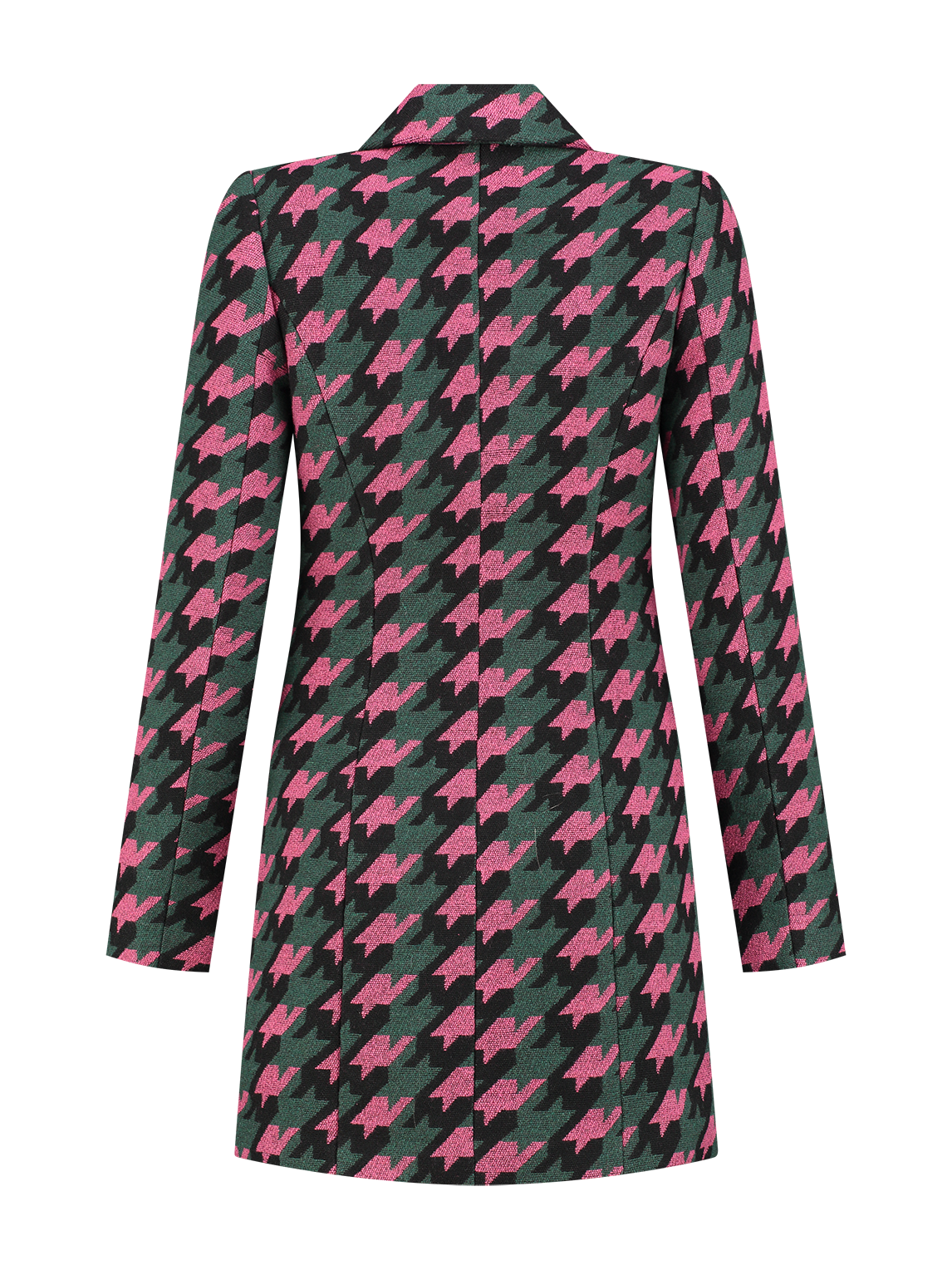 Dress heather N-5-252-2305 Black/rasberry/roze