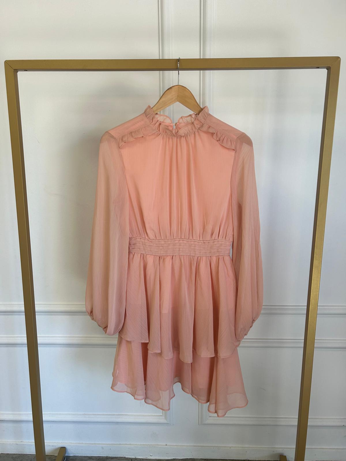 Dress chiffon PS9215 Peach