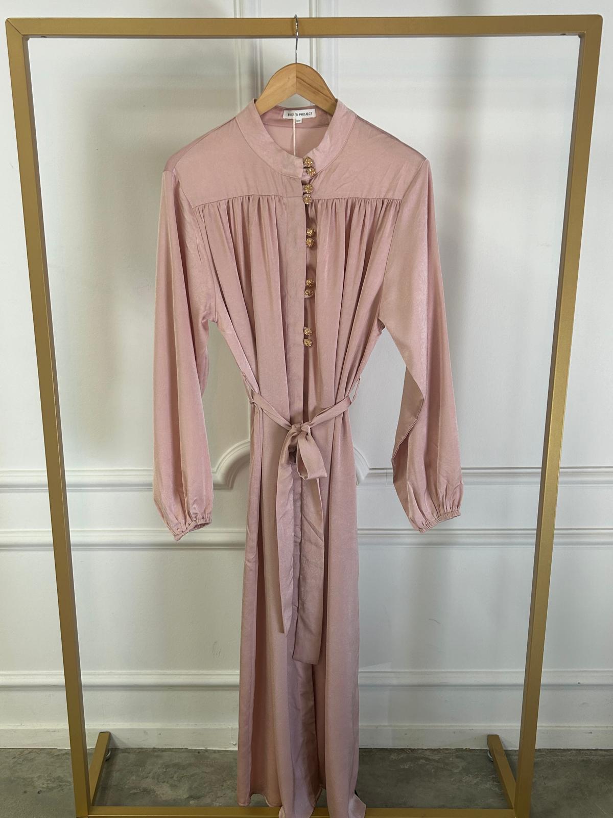 Dress maxi gold detail 8031 Rose