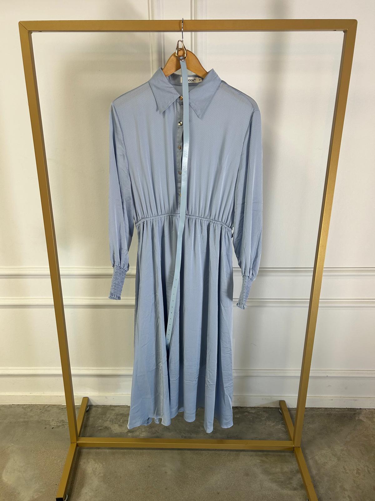 Dress maxi met riem PF46 Blue