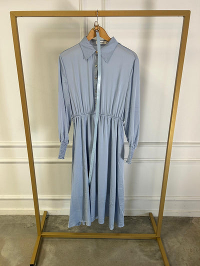 Dress maxi met riem PF46 Blue