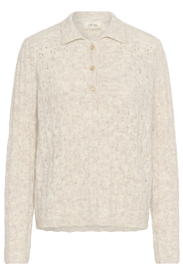 Pullover crjunah 10614229 Oat melange grey