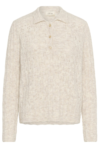 Pullover crjunah 10614229 Oat melange grey