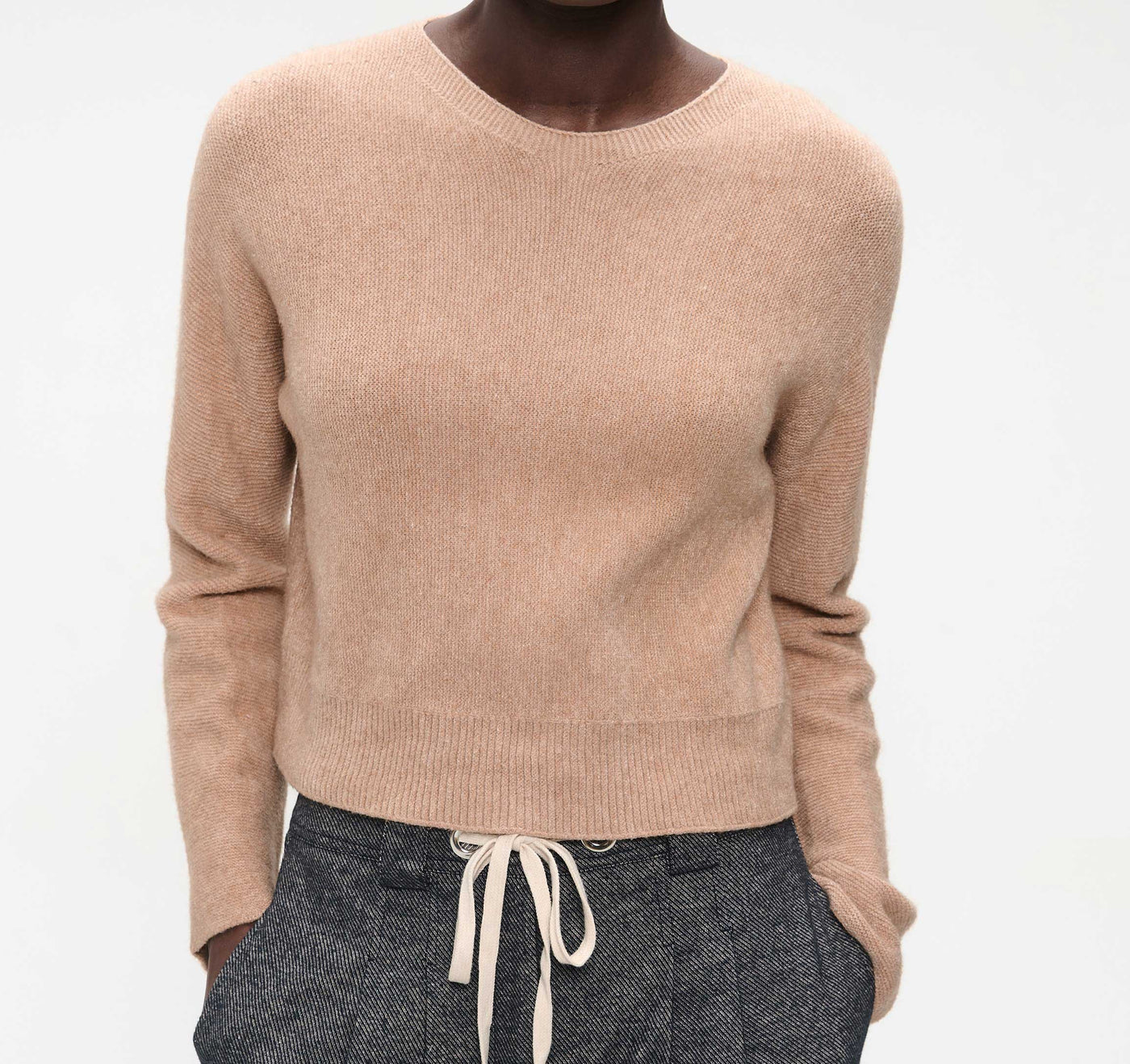 Pullover seamless viscose NB2167 Beige