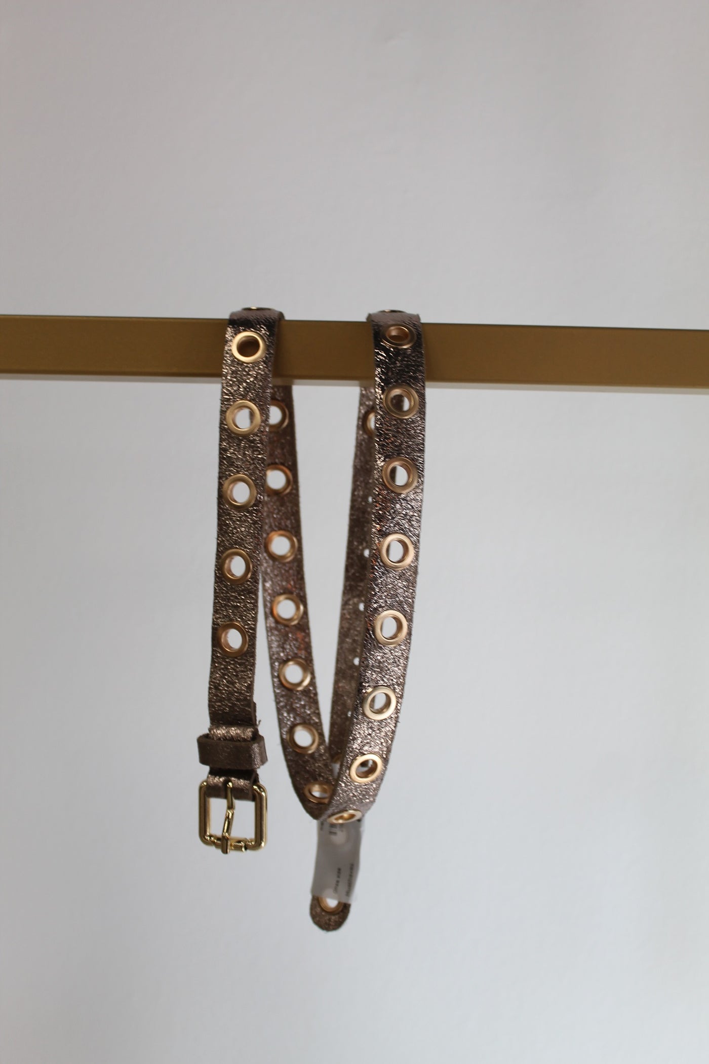 Riem metallic gold HS-23 Brons