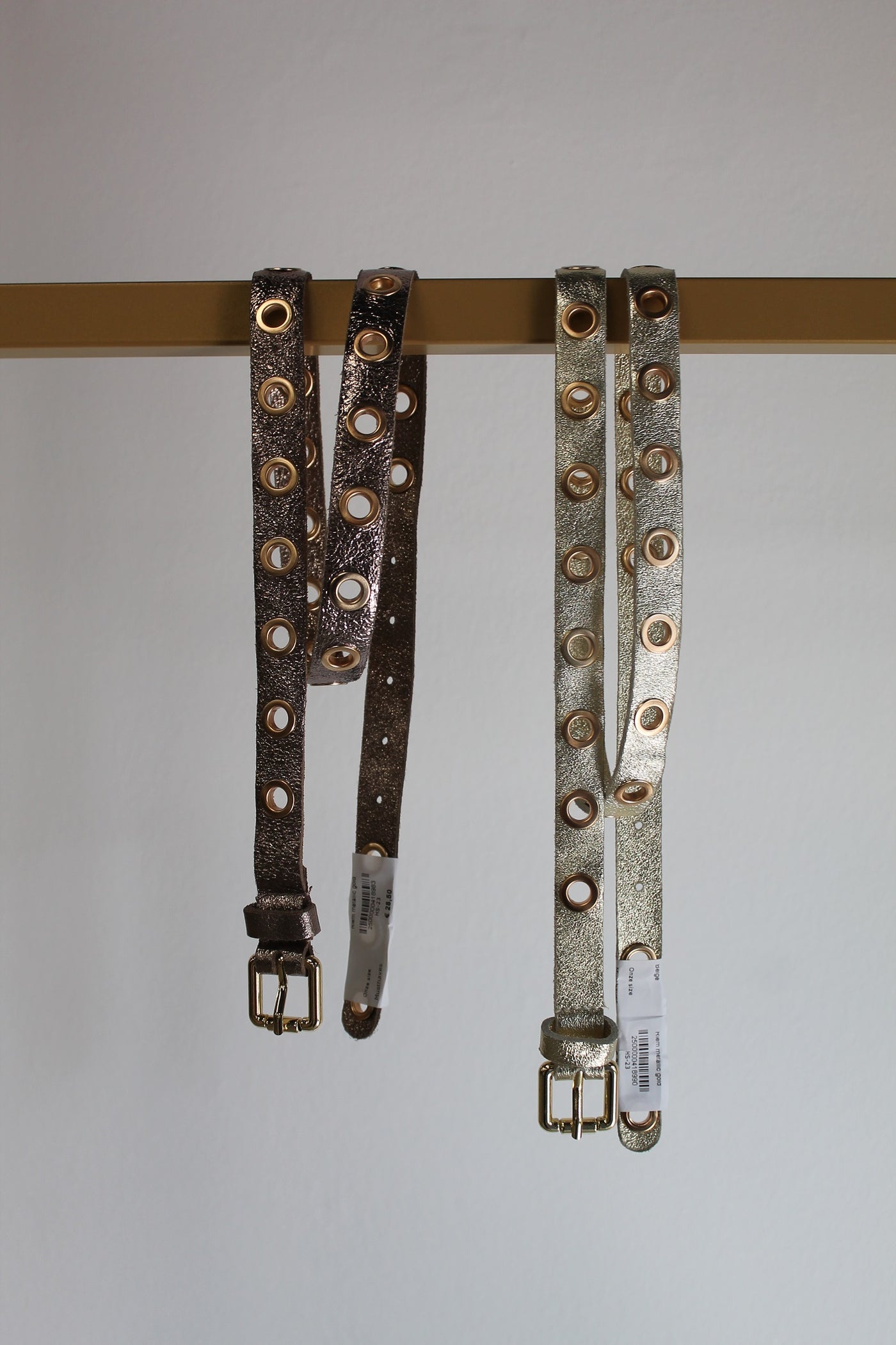 Riem metallic gold HS-23 Brons