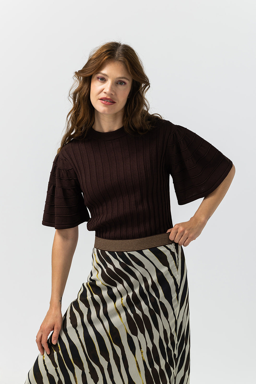 Rok evelien 2522009 Bruin multi