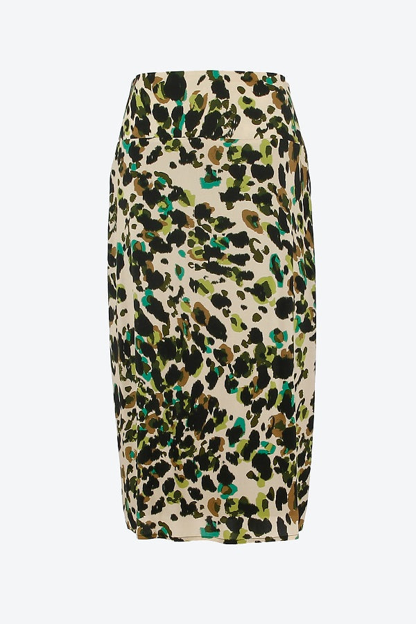 Rok panterprint 834003 Beige/noir/vert