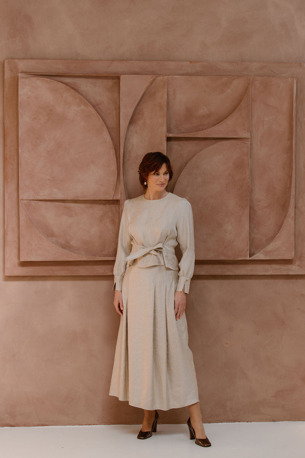 Rok thirza  thirza-25-lux Champagne