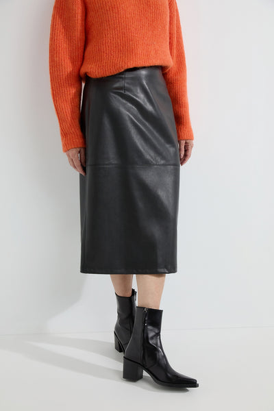 Skirt amber leatherlook 4712042535 Black