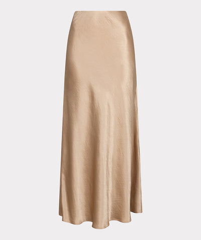 Skirt crushed satin F24.15504 Light sand