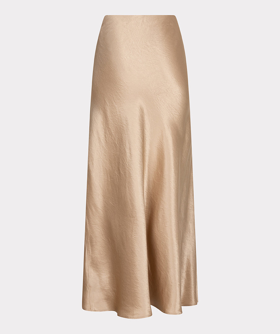 Skirt crushed satin F24.15504 Light sand