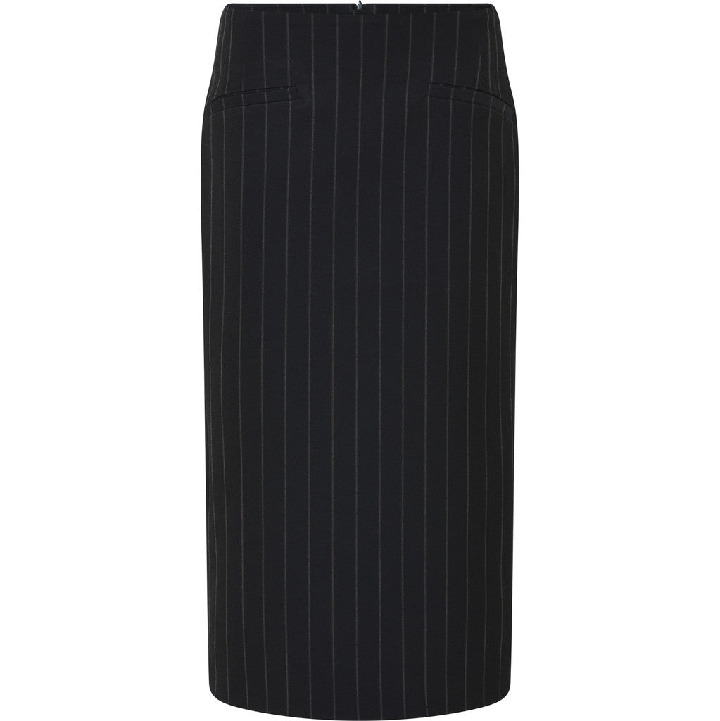 Skirt hydrangeabbzaia BBW4635 Black pinstripe