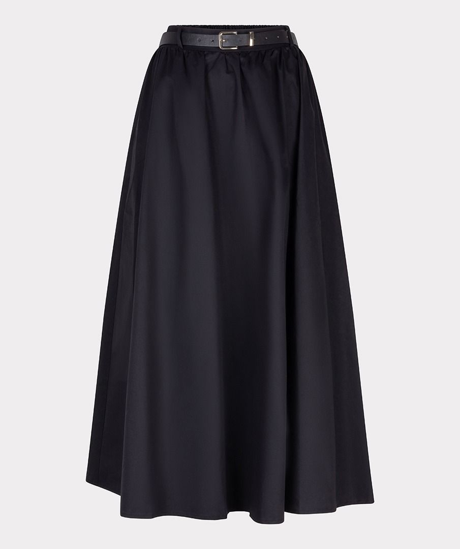 Skirt long poplin F25.28534 Black