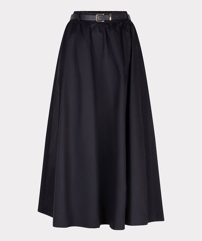 Skirt long poplin F25.28534 Black