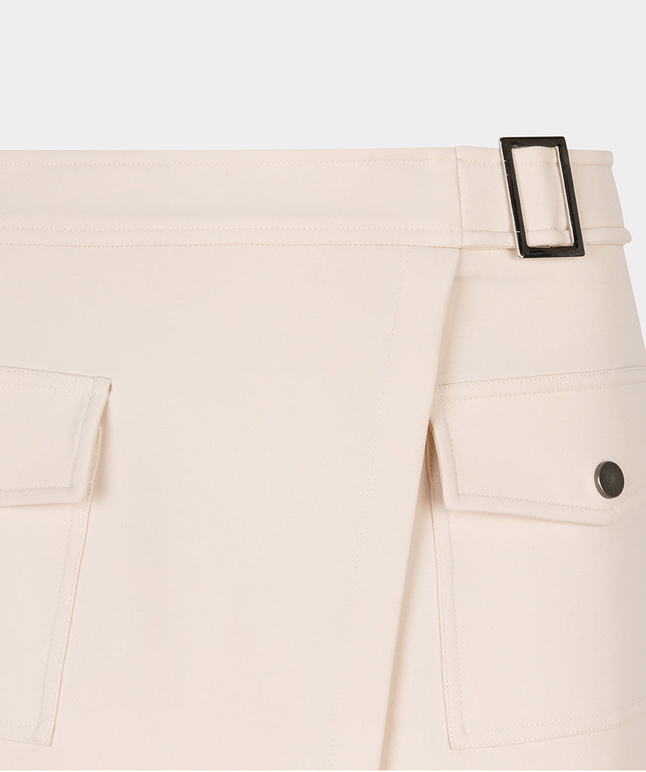 Skirt overlap pockets city F24.10551 Beige