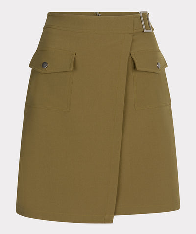 Skirt overlap pockets city F24.10551 Moss green