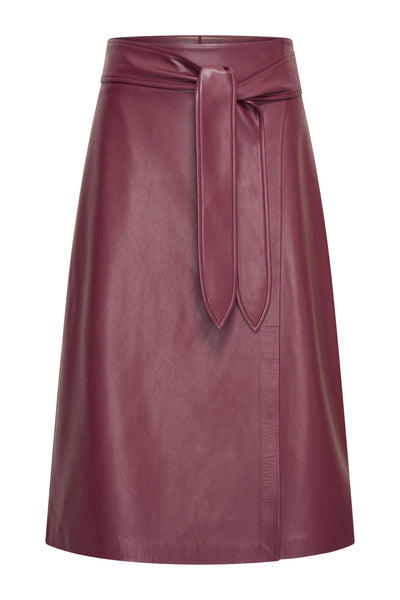 Skirt pu EX23-25904 Sangria
