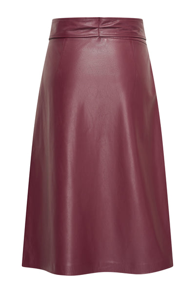 Skirt pu EX23-25904 Sangria