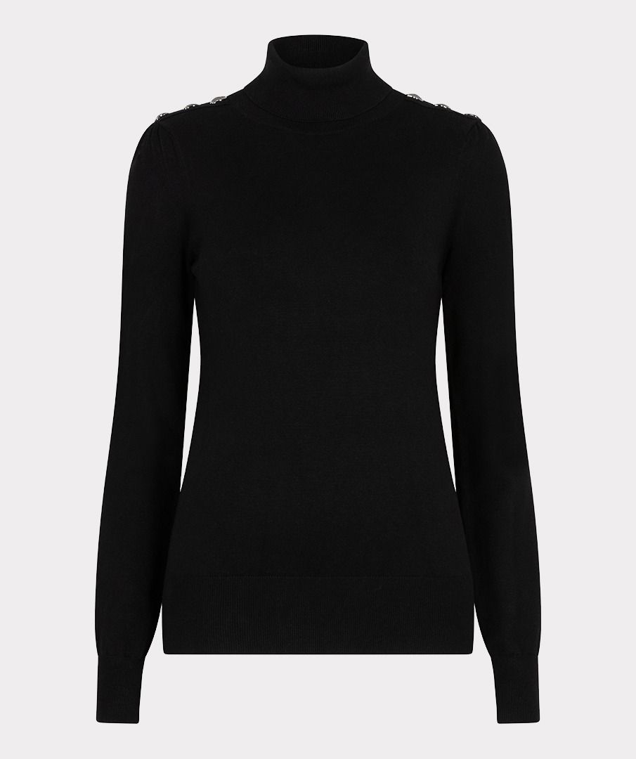 Sweater button basic F25.07535 Black