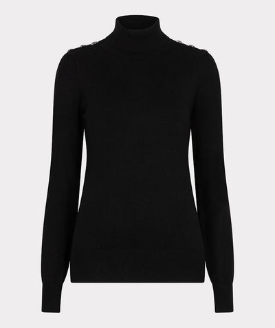 Sweater button basic F25.07535 Black